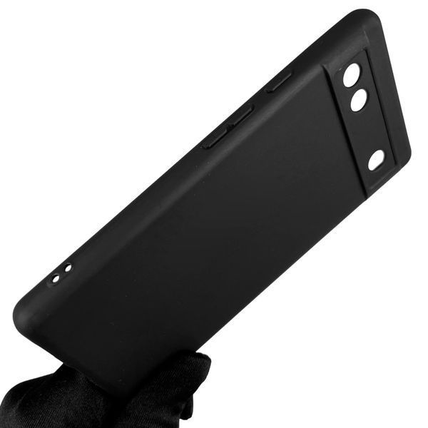 Чохол для Google Pixel 6A однотонний із захистом камери на гугл піксель 6а чорний 0004401 фото