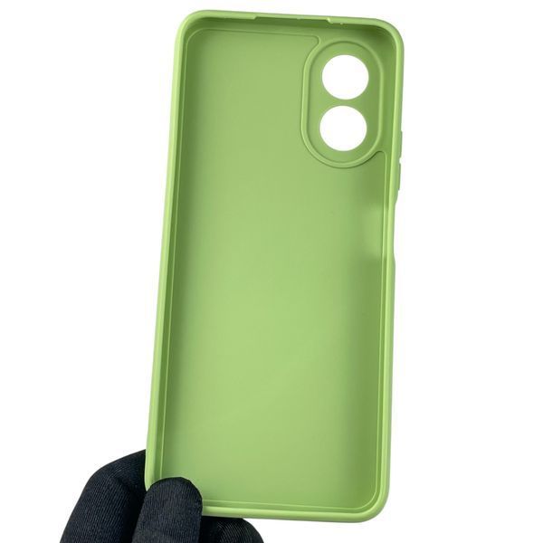 Чохол для OPPO A38 з квадратними гранями із захистом камери на оппо а38 фісташковий 0012411 фото