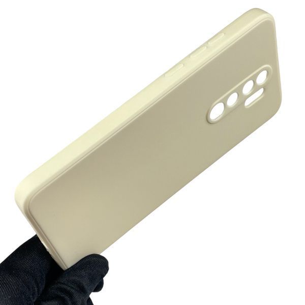 Чехол для Xiaomi Redmi Note 8 Pro с квадратными гранями с защитой камеры на сяоми редми нот 8 про бежевый 0012914 фото