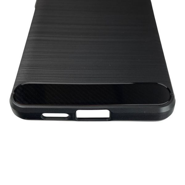 Чохол для телефона Samsung Galaxy S26 Plus карбоновий протиударний з високими бортами чорний 0052241 фото
