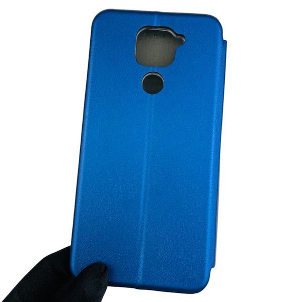 Чехол-книжка для Xiaomi Redmi Note 9 с подставкой на сяоми редми нот 9 синяя 0001607 фото