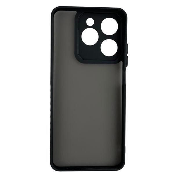 Чохол для Realme Note 60 чорний матовий напівпрозорий (бампер, захист камери) 0062291 фото