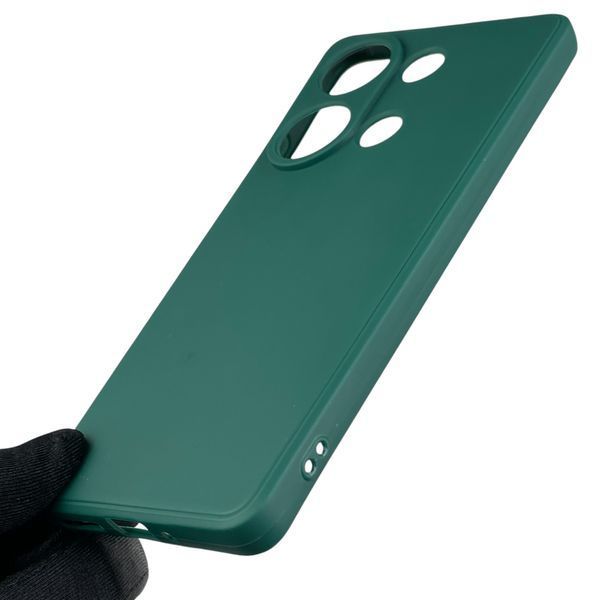 Чехол для Xiaomi Redmi Note 13 Pro 4G с квадратными гранями на сяоми редми нот 13 про 4г зелёный 0012863 фото