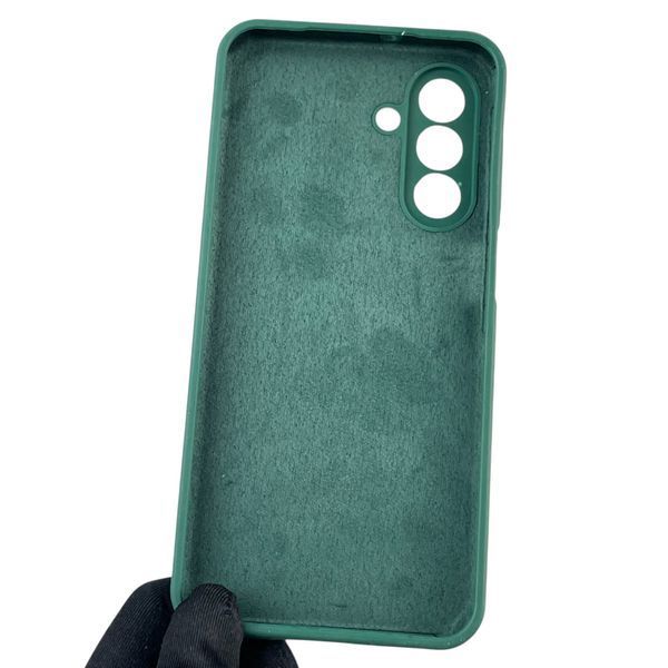 Чехол для Samsung Galaxy A26 (SM-A266) силиконовый с микрофиброй нескользящий на самсунг а26 зеленый 0031894 фото