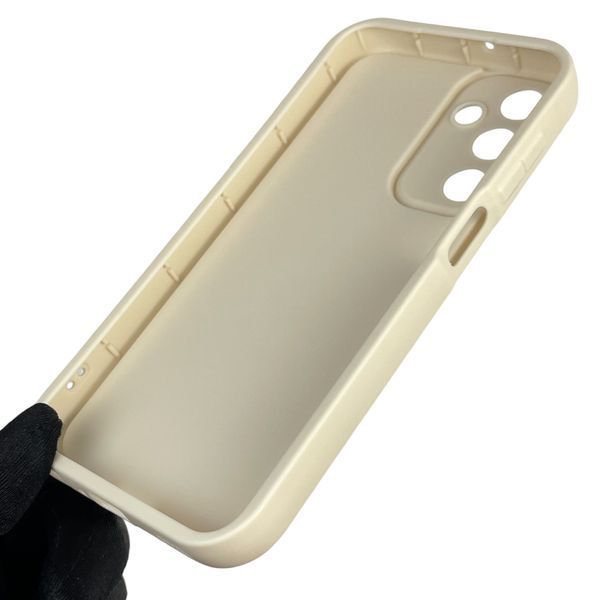 Чохол силіконовий оригінальний Soft Touch з 3D принтом злого кота для Samsung Galaxy A25 5G (SM-A256B) молочний (Повний захист камери) 0046446 фото