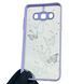 Чехол для Samsung Galaxy J5 2016 (SM-J510H) с блёстками с бабочками на самсунг г5 2016 сиреневый 0037668 фото 2