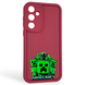 Чохол силіконовий Soft Touch з 3D принтом Майнкрафт для Samsung Galaxy A55 5G (SM-A556B) бордовий (Повний захист камери) 0041317 фото 1