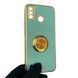 Чохол для Tecno Spark 6 Go (KE5) з кільцем-підставкою із золотою окантовкою на техно спарк 6 го бірюзовий gs1 0020714 фото 1