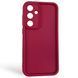 Чехол силиконовый Soft Touch для Samsung Galaxy S24 FE бордовый (Полная защита камеры) 0054097 фото 1