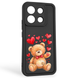 Чохол силіконовий оригінальний Soft Touch з 3D принтом милий ведмедик для Xiaomi POCO X6 чорний (Повний захист камери) 0043850 фото 1