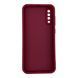 Чехол силиконовый Soft Touch для Samsung Galaxy A70 бордовый (Полная защита камеры) 0054002 фото 2