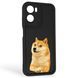 Чехол силиконовый Soft Touch с 3D принтом мема сибу для Motorola G05 черный (Полная защита камеры) 0048036 фото 1