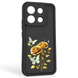 Чехол силиконовый Soft Touch с 3D принтом женским для Xiaomi Redmi Note 13 Pro 5G черный (Полная защита камеры) 0043108 фото 1