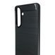 Чохол для телефона Samsung Galaxy S26 Plus карбоновий протиударний з високими бортами чорний 0052241 фото 5