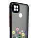 Чехол для телефона Xiaomi Redmi 9C с 3D принтом полевые цветы с высокими бортами черный 0059297 фото 3