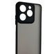 Чохол для Realme Note 60 чорний матовий напівпрозорий (бампер, захист камери) 0062291 фото 3