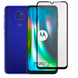 Защитное стекло для телефона Motorola G9 Play противоударное полноэкранное на моторола г9 плей черное 0038218 фото 1