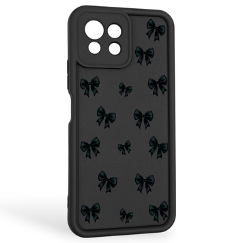 Чехол силиконовый Soft Touch с 3D принтом для Xiaomi Mi 11 Lite черный (Полная защита камеры) 0040636 фото