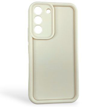 Чехол силиконовый Soft Touch для Samsung Galaxy S22 молочный (Полная защита камеры) 0054053 фото