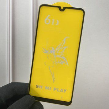 Захисне скло для телефона Xiaomi Mi Play протиударне повноекранне на сяомі мі плей чорне 0000659 фото