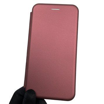Чехол-книжка для Xiaomi Redmi 8a с подставкой на сяоми редми 8а бордовая 0002021 фото