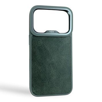 Чохол Kajsa Glamorous Crazy Horse для iPhone 17 Pro сірий (MagSafe, металеве кільце камери, преміум) 0061992 фото