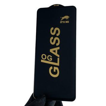 Защитное стекло 6D OG для телефона Realme 6 противоударное на реалми 6 чёрное 0002798 фото