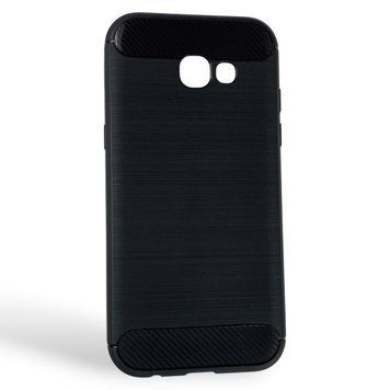 Чехол для телефона Samsung Galaxy A5 2017 (SM-A520F) карбоновый противоударный с высокими бортами черный 0052152 фото