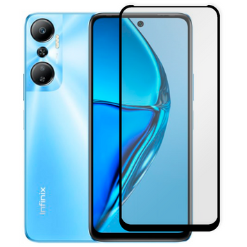 Захисне скло 6D OG для телефона Infinix Hot 20S повноекранне протиударне на інфінікс хот 20с чорне 0013983 фото