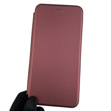 Чехол-книжка для Xiaomi Redmi Note 9 с подставкой на сяоми редми нот 9 бордовая 0001608 фото
