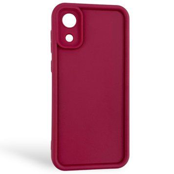 Чохол силіконовий Soft Touch для Samsung Galaxy A03 Core бордовий (Повний захист камери) 0053953 фото