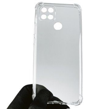 Чехол для OPPO A15 с бронь углами выше экрана противоударный на оппо а15 прозрачный 0007967 фото