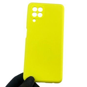 Чехол для Samsung Galaxy M22 4G (SM-M225F) силиконовый с микрофиброй нескользящий на самсунг м22 4г желтый 0032124 фото
