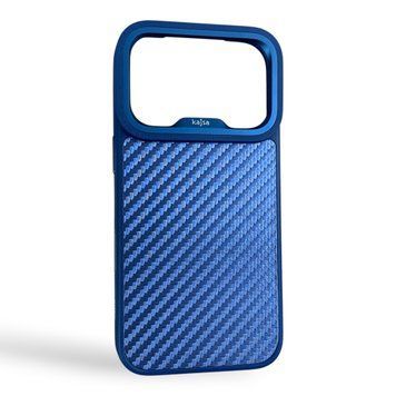Чохол Kajsa Glamorous Straw Mat для iPhone 17 Pro синій Blue Plus (MagSafe, металеве кільце камери, преміум) 0062042 фото