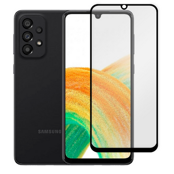 Захисне скло для телефона Samsung Galaxy A33 5G (SM-A336) протиударне повноекранне на самсунг а33 5г чорне 0038711 фото