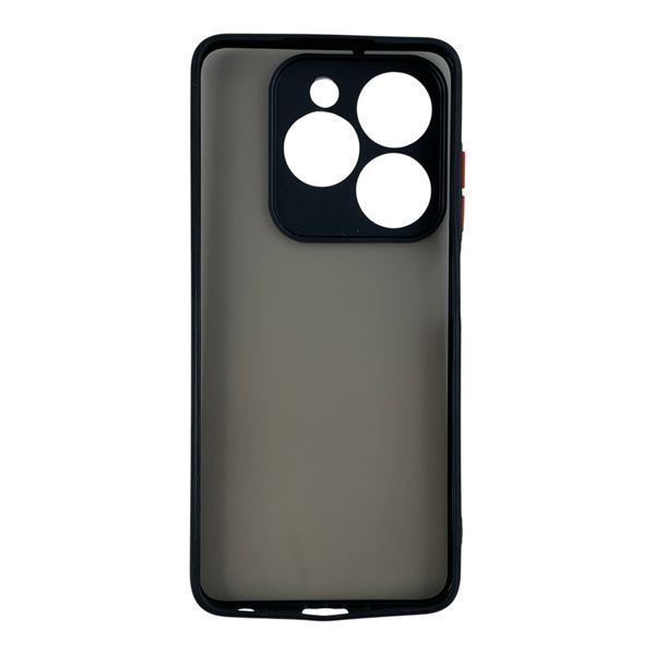 Чохол для телефона Tecno Spark 20C BG7n с 3D принтом патерн леопард плями із захистом камери чорний 0059348 фото