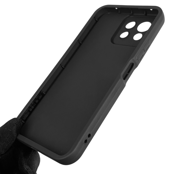 Чехол силиконовый Soft Touch с 3D принтом для Xiaomi Mi 11 Lite черный (Полная защита камеры) 0040636 фото