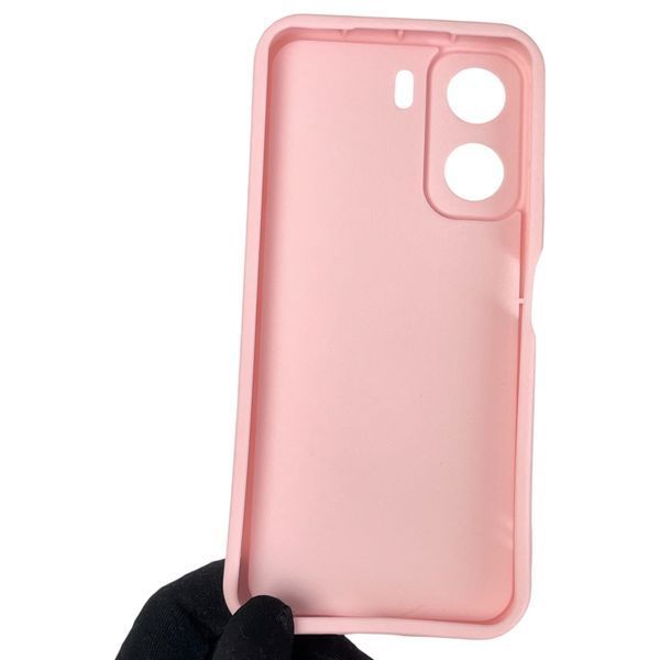 Чохол силіконовий оригінальний Soft Touch з 3D принтом милий ведмедик для Xiaomi Poco C65 рожевий (Повний захист камери) 0043683 фото