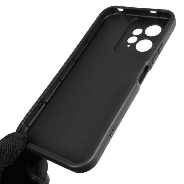 Чехол силиконовый оригинальный Soft Touch с 3D принтом смешного теда мишки для Xiaomi Redmi Note 12 4G черный (Полная защита камеры) 0049020 фото