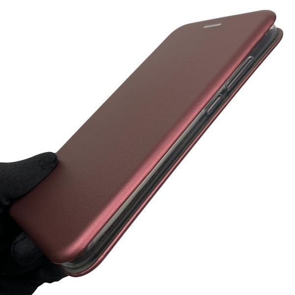 Чехол-книжка для Xiaomi Redmi 8a с подставкой на сяоми редми 8а бордовая 0002021 фото