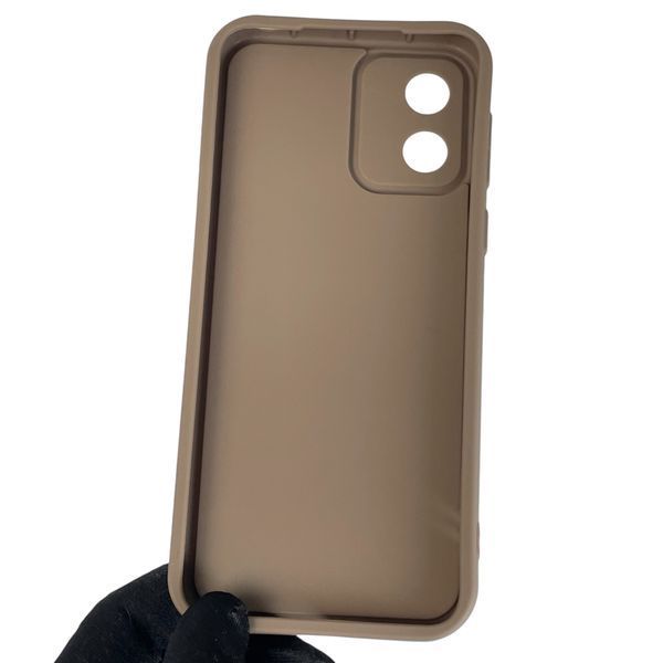 Чехол силиконовый Soft Touch с 3D принтом Майнкрафт для Motorola Moto E13 (PAXT0034) коричневый (Полная защита камеры) 0040991 фото