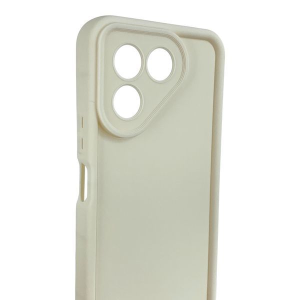 Чехол силиконовый Soft Touch для Tecno Pova 7 (LJ7 ) молочный (Полная защита камеры) 0054492 фото
