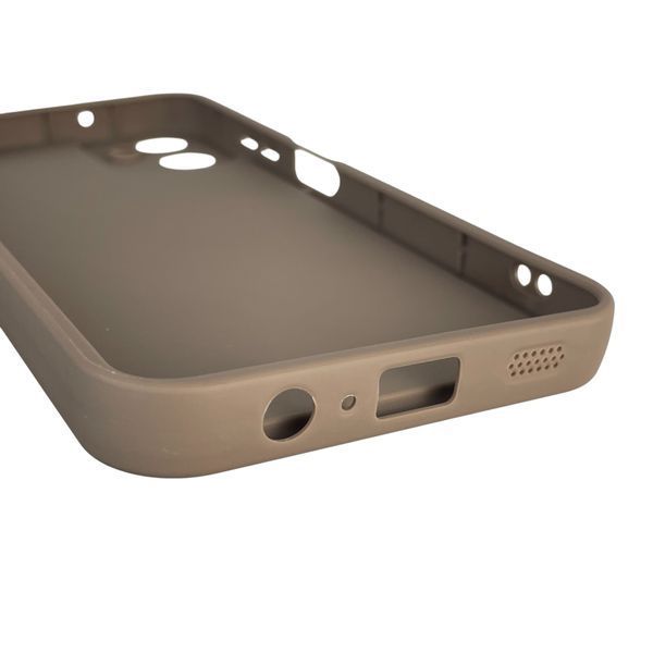 Чохол силіконовий оригінальний Soft Touch з 3D принтом злого кота для Samsung Galaxy A06 (SM-A065) коричневий (Повний захист камери) 0046347 фото