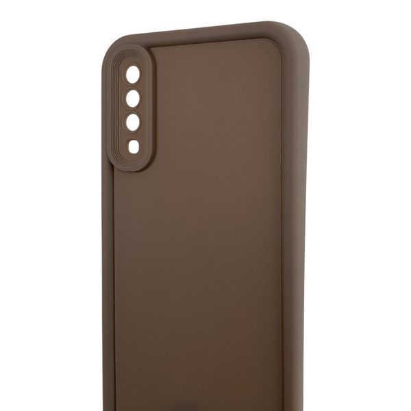 Чехол силиконовый Soft Touch для Samsung Galaxy A70 коричневый (Полная защита камеры) 0054003 фото