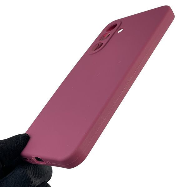 Чохол для Samsung Galaxy A26 (SM-A266) силіконовий з мікрофіброю нековзний на самсунг а26 бордовий 0031895 фото