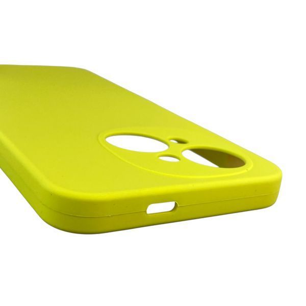 Чохол для Tecno Spark Go 2025 (KL4) силіконовий з мікрофіброю нековзний на техно спарк го 2025 жовтий 0032311 фото