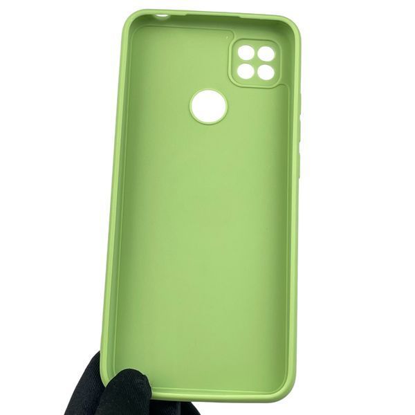 Чехол для Xiaomi Redmi 9C с квадратными гранями с защитой камеры на сяоми редми 9с фисташковый 0012764 фото