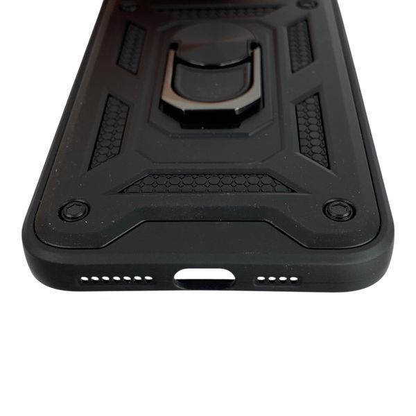 Чохол протиударний для Apple iPhone 11 Pro Max з магнітною пластиною зі шторкою на камері чорний 0050579 фото