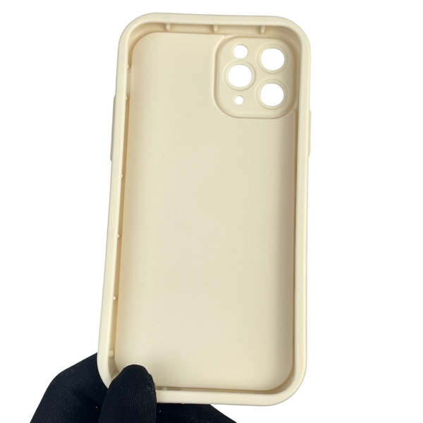 Чохол силіконовий Soft Touch з 3D принтом жіночим для Apple iPhone 11 Pro молочний (Повний захист камери) 0042447 фото