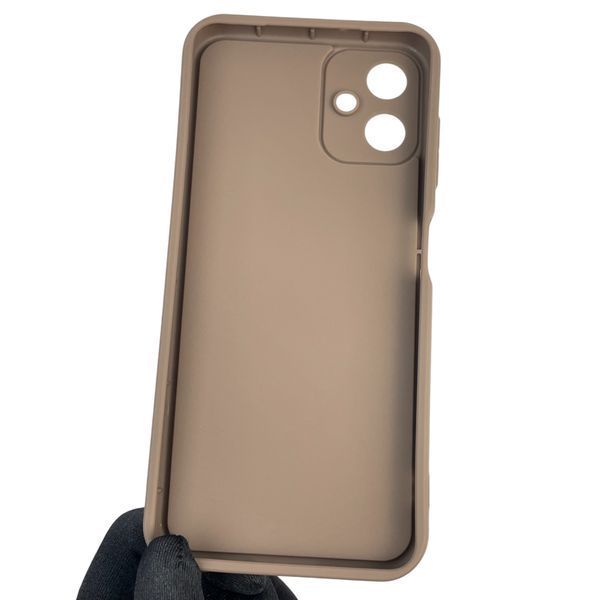 Чохол силіконовий оригінальний Soft Touch з 3D принтом злого кота для Samsung Galaxy A06 (SM-A065) коричневий (Повний захист камери) 0046347 фото